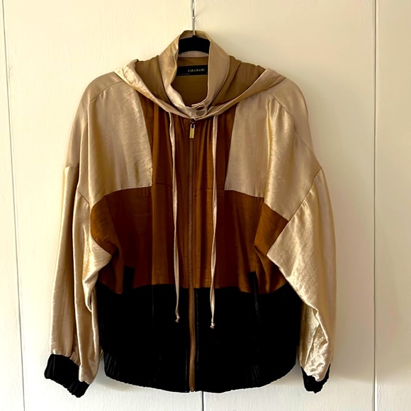 Zara Jackets & Blazers - Zara Basic   Size S     Brown/Tan/Black